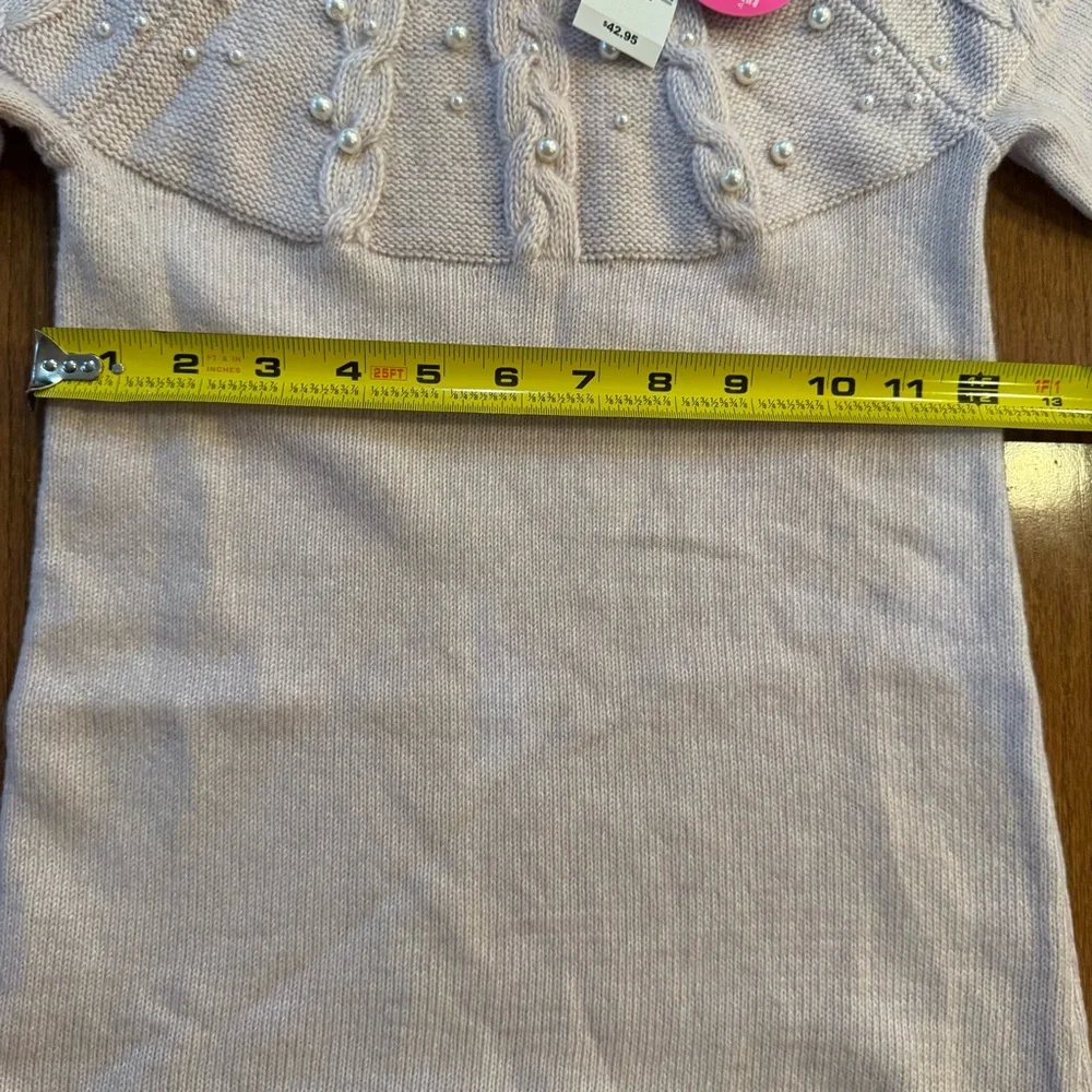 Children’s Place Girl’s Pink Crewneck Sweater Dress Soft Knit Size 5/6 NWT‎